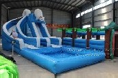 Polar bear series Dual Lane Wet Slide with Slip N Slide