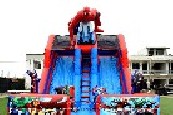 Spiderman Inflatable Double Slide