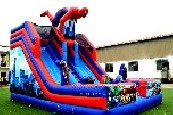 Spiderman Inflatable Double Slide