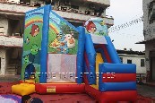 Rainbow Jumping Castle Slide