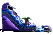 Purple Palm tree Water Slide Afs212