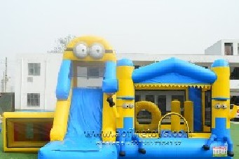 Minions Bouncy Castle With Slide Playground Party Jumper