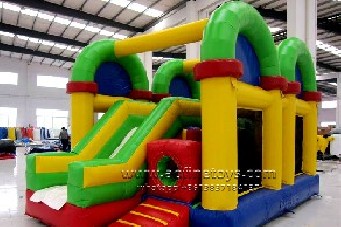Rainbow bouncer slide combo