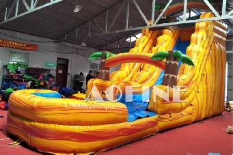 Marble Yellow Water Slide Afs72