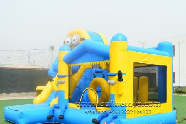 Minions Bouncy Castle With Slide Playground Party Jumper