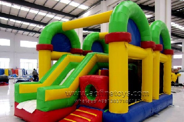 Rainbow bouncer slide combo