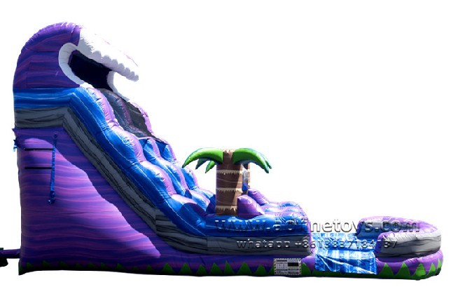 Purple Palm tree Water Slide Afs212