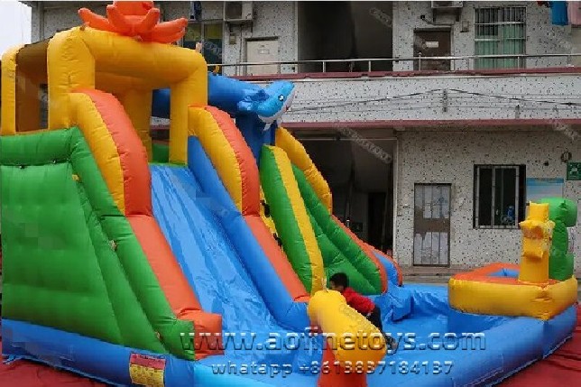 small water slide with pool Afs214