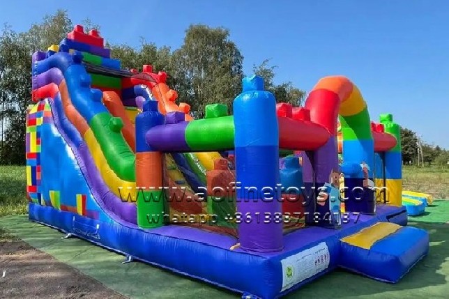building block slide playground Afl08