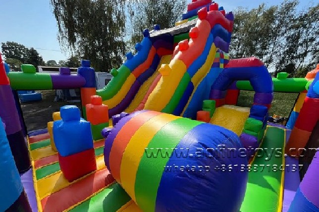 building block slide playground Afl08