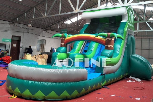 Green Palm Water Slide Afs71