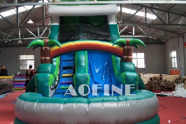 Green Palm Water Slide Afs71
