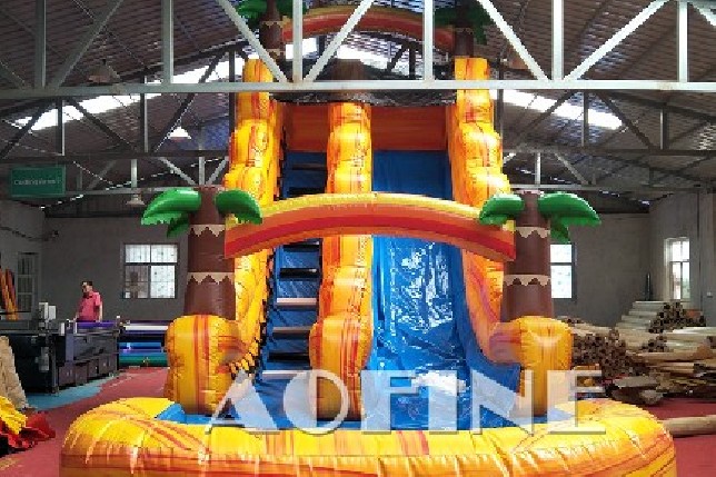 Marble Yellow Water Slide Afs72