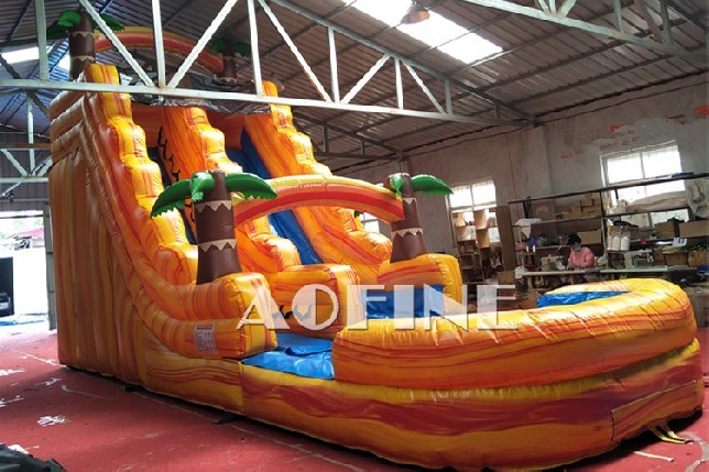 Marble Yellow Water Slide Afs72
