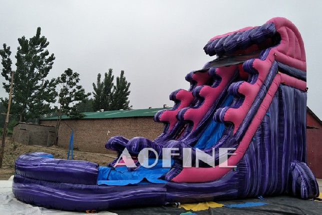 Purple Wave Water Slide Afs74